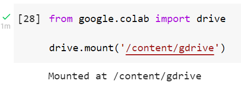 Mount Google drive